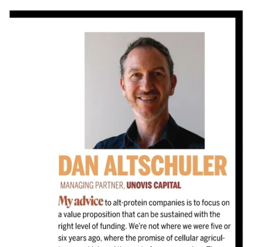 Dan Altschuler quoted in Alt Meat May 2025